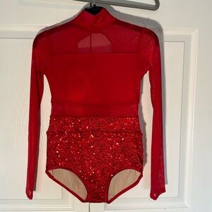 RED LEOTARDS - DANCE COSTUME